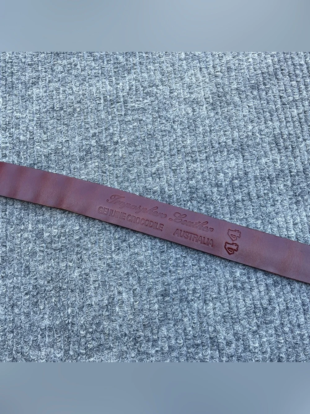 Vintage Genuine Crocodile Hornback Leather Belt